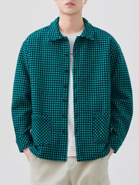 Men's Plus Size Button Up Shirt - Relaxed Fit Long Sleeve Oversized