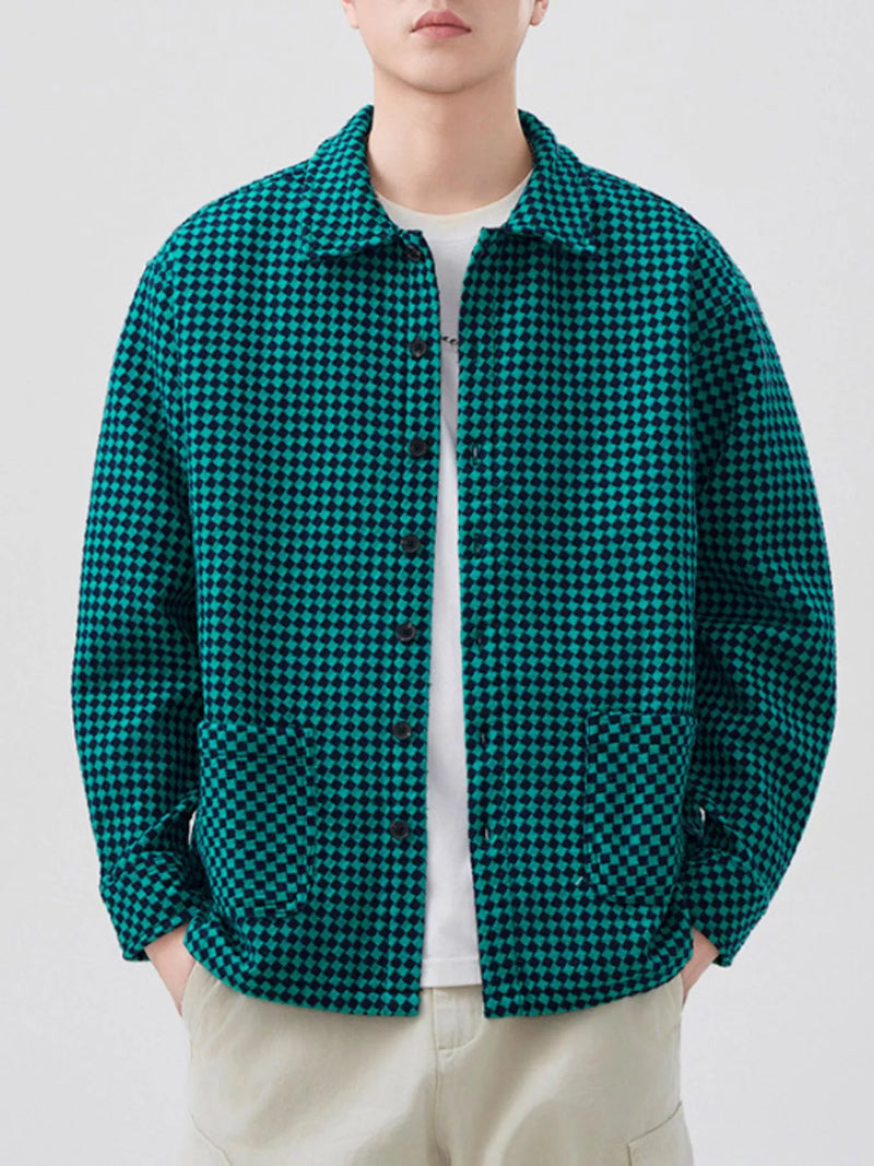 Men's Plus Size Button Up Shirt - Relaxed Fit Long Sleeve Oversized