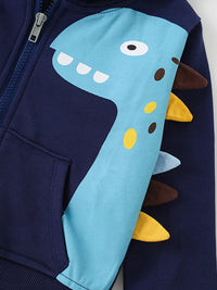 Kids Dinosaur Hoodie Zip Up - Dino-Mite