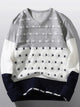 Winter knit sweater for men, breathable lightweight top, layering essential