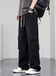 Men's Plus Size Cargo Jeans - Wide Leg & Pocketed