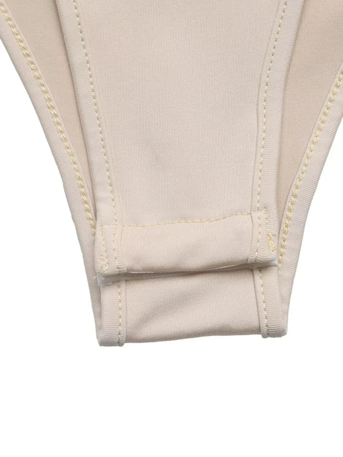 Women's sweetheart neck balloon sleeve bodysuit outfit, Apricot, styled with jeans.