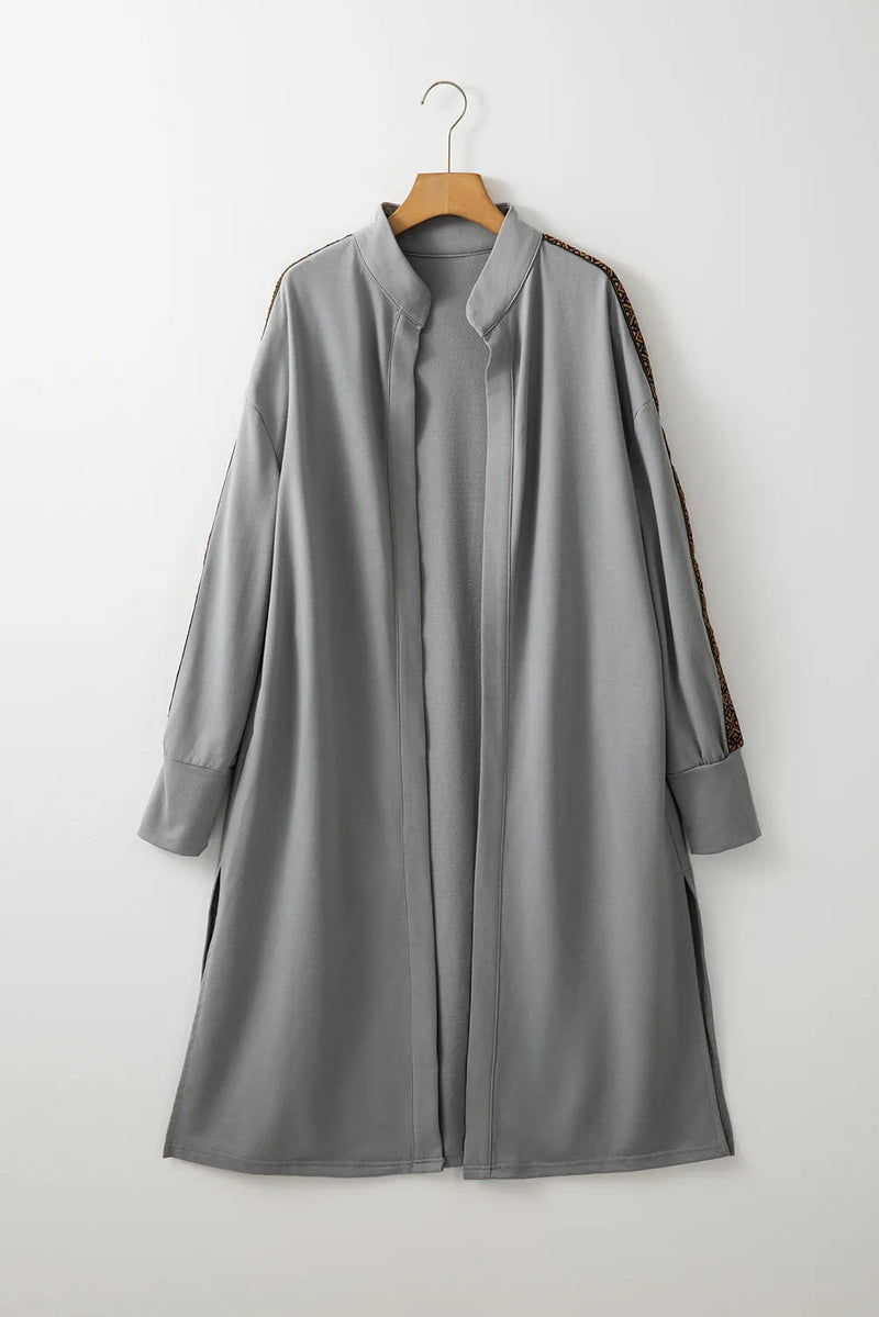 Open Front Long Sleeve Cover Up Trandify Deal