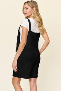 Double Take Full Size Texture Sleeveless Romper - Trandify Deal