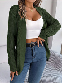 Chunky Knit Cardigan with Pockets - Open Front Women's Sweater