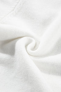 Flower Round Neck Short Sleeve Sweater Trandify deal