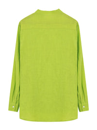 Premium stretch fabric men’s dress shirt with chest pocket – Trendy menswear essential