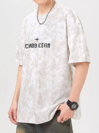 Men's plus size soft cotton t-shirt in White, regular fit model.