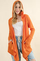 And The Why Full Size Thermal Hooded Open Front Cardigan with Pockets Trandify Deal