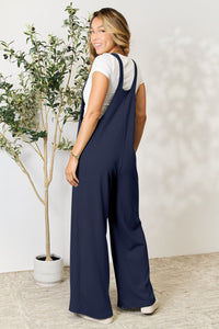 Double Take Full Size Wide Strap Overall with Pockets Trandify deal