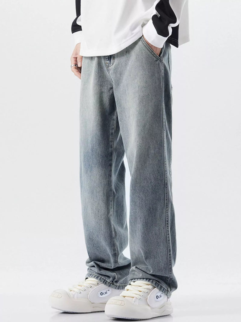 Men's Relaxed Fit Jeans | Washed Comfort & Style