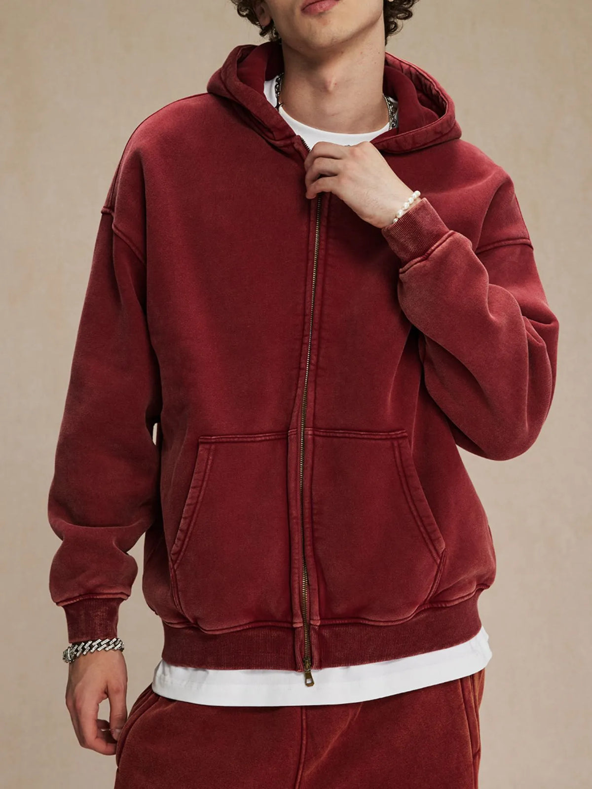 Athletic men’s zip hoodie – breathable winter layering essential