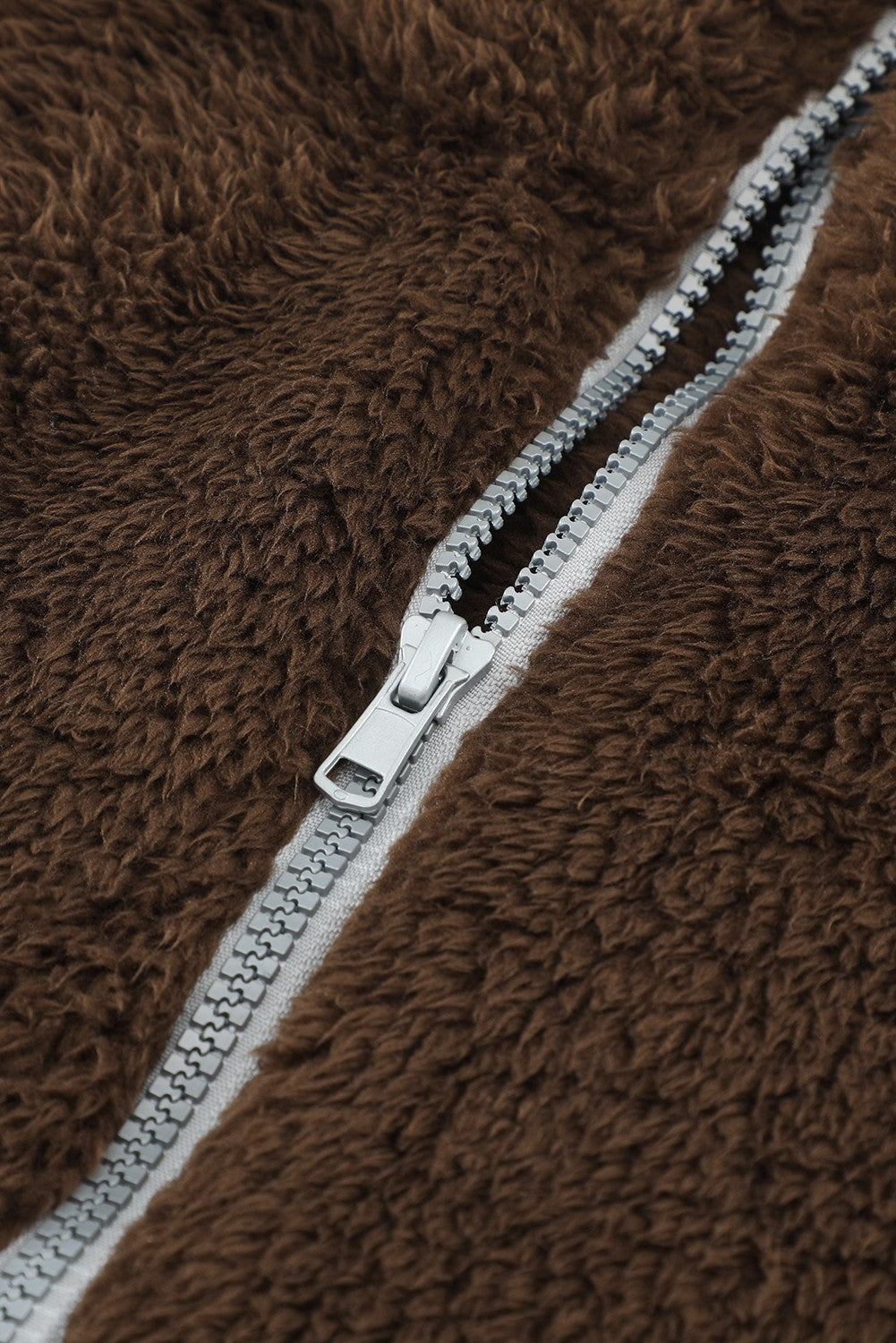 Color Block Half Zip Long Sleeve Fuzzy Sweatshirt Trandify Deal