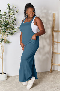Double Take Full Size Wide Strap Overall with Pockets Trandify deal