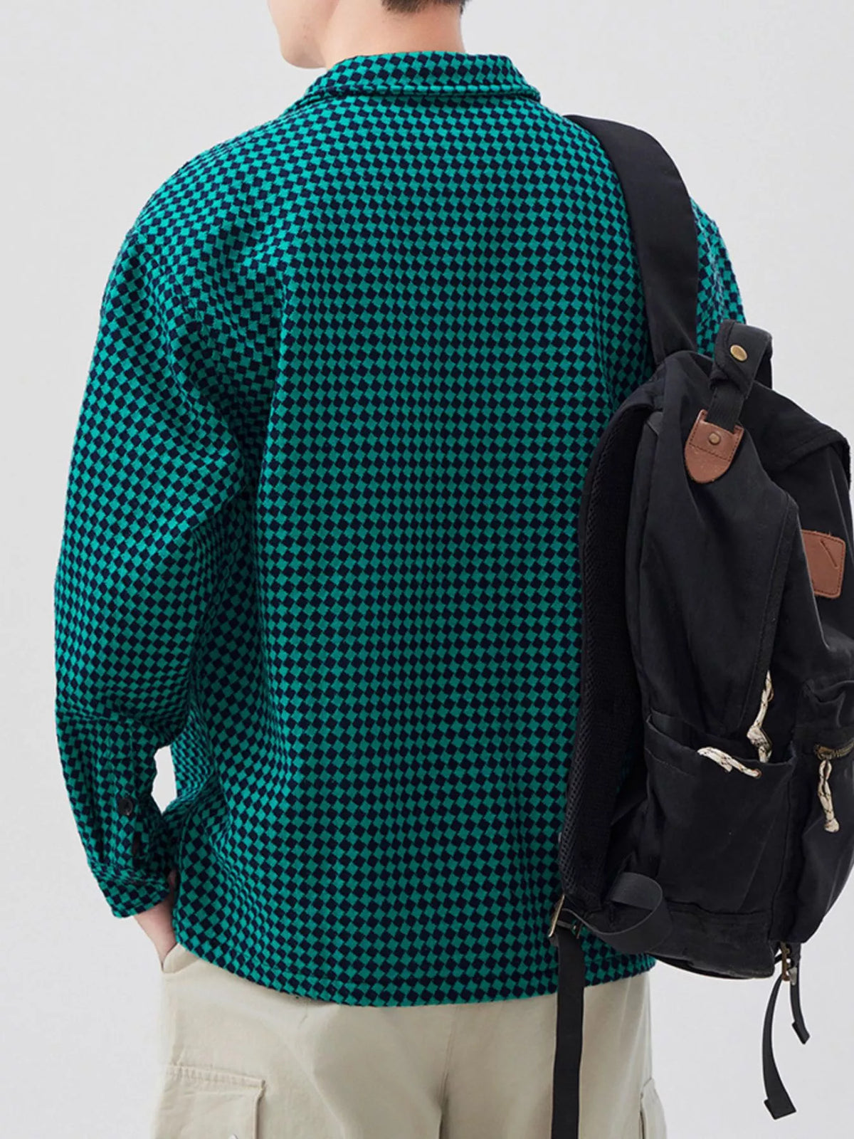 Men's Plus Size Button Up Shirt - Relaxed Fit Long Sleeve Oversized