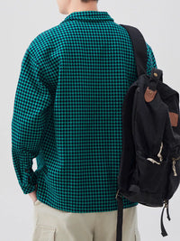 Men's Plus Size Button Up Shirt - Relaxed Fit Long Sleeve Oversized