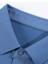 Men’s Plus Size Long Sleeve Polo Shirt – Classic Button-Down Casual Top for Big & Tall Men in Breathable Cotton Blend – Relaxed Fit