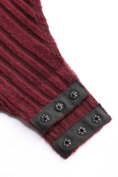 Sexy Ribbed Cutout Bodysuit for Women – Stretchy Y2K Fashion Top