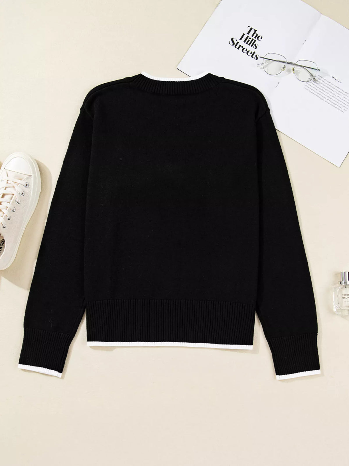 Holiday Bow Sweater | Women's Cropped Christmas Top