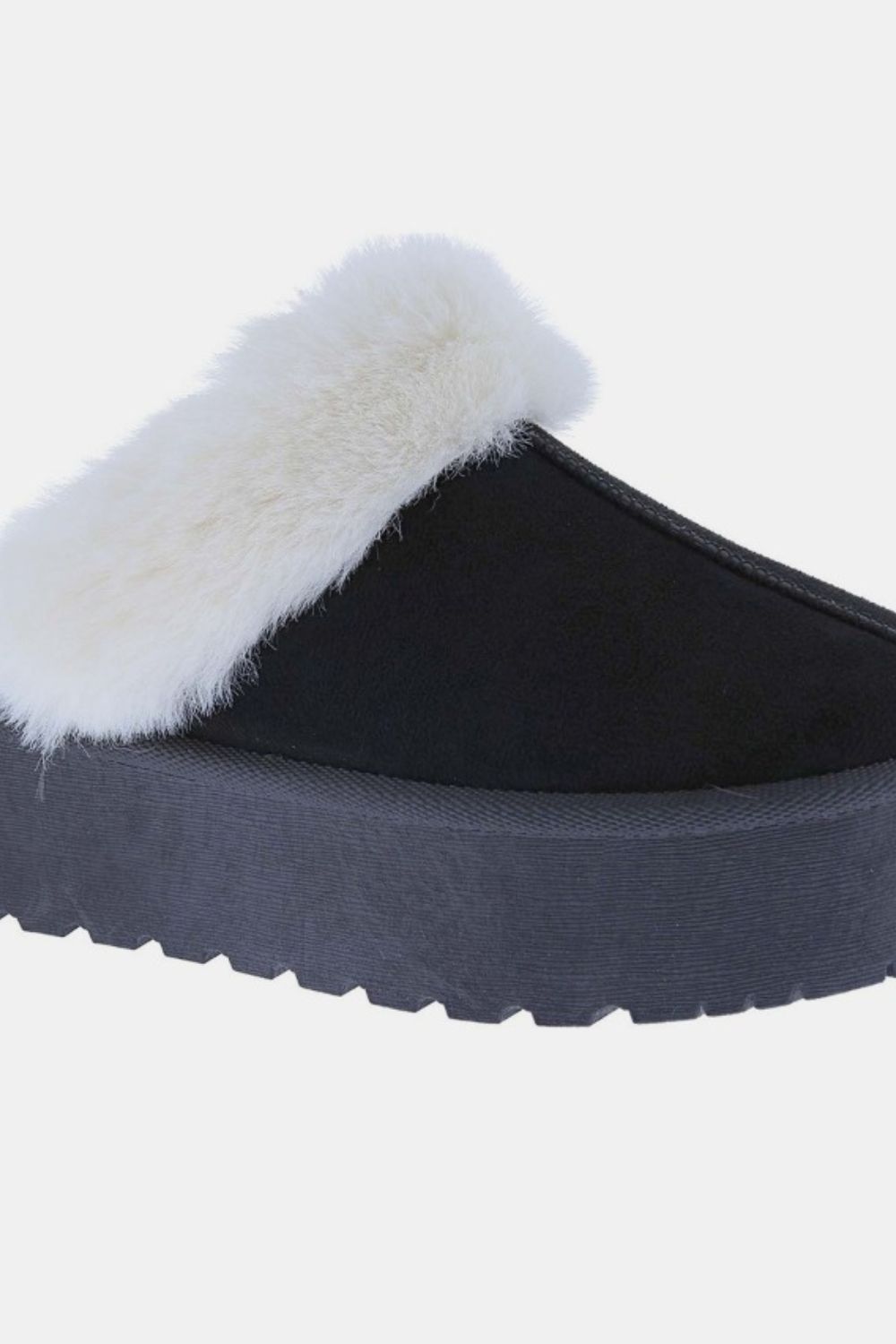 Weeboo Thick Bottom Fur Trim Snow Slippers Trandify Deal