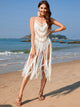Fringe Openwork Spaghetti Strap Cover-Up Trandify deal
