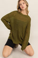 HYFVE Distressed Long Sleeve Knit Top Trandify Deal