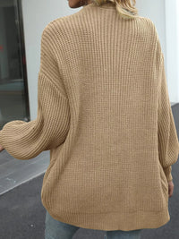 Oversized Chunky Knit Cardigan - Cable Knit Open Front Sweater