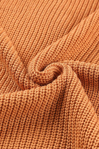 Cutout Back Cold Shoulder Long Sleeve Sweater Trandify deal