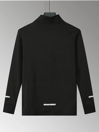 Men’s Plus Size Quarter Zip Active T-Shirt – Gray Moisture-Wicking Gym Top for Big & Tall Men