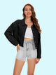 Distressed Distressed Button Up Denim Jacket Trandify deal