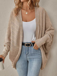 Oversized Open Front Cardigan for Women - Cozy Knit