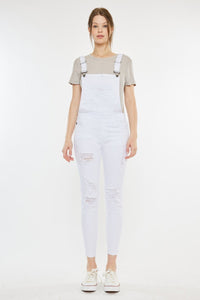 Kancan Distressed Skinny Denim Overalls Trandify deal