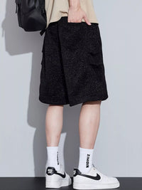 Men's Plus Size Athletic Shorts with Pockets - Loose Fit