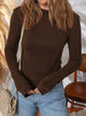 Y2K patchwork jacquard long sleeve top with lettuce trim for women, price on sale.