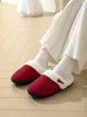 Horn Buckle Furry Texture Flat Slippers Trandify Deal