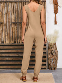 Casual Chic Jumpsuit with Side Pockets – Comfortable & Stylish