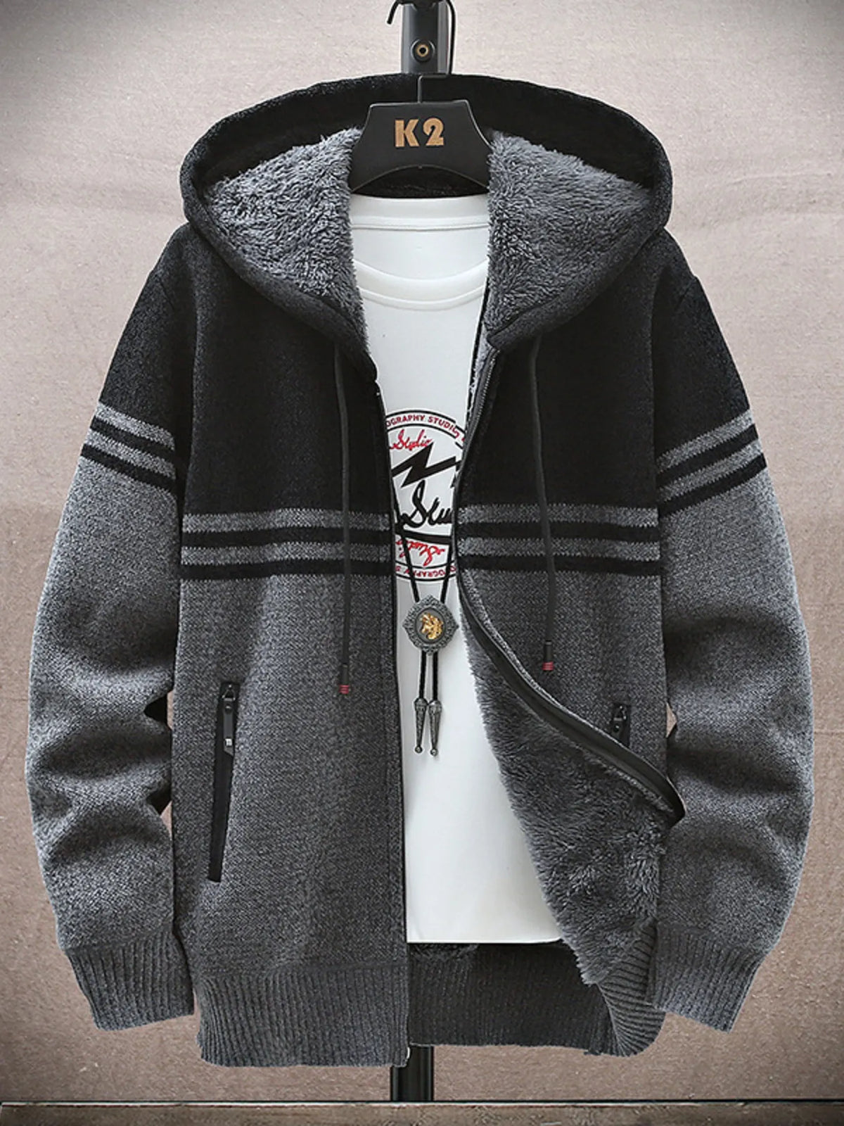 Oversized Zip Hoodie – Relaxed Fit for Men