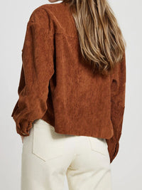 Button Up Long Sleeve Jacket Trandify Deal