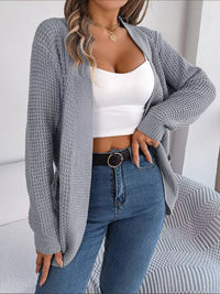 Chunky Knit Cardigan with Pockets - Open Front Women's Sweater