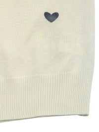 Perfee Heart Round Neck Long Sleeve Knit Top Trandify Deal