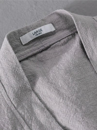 Men's Plus Size Open Front Long Sleeve Cardigan – Lightweight Big & Tall Lounge Wear – Trendy Oversized Cover-Up