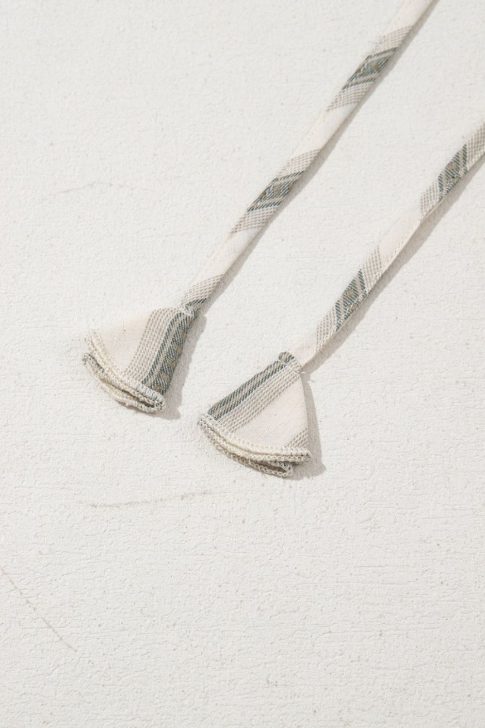 Women's Striped Frill Tie Neck Blouse