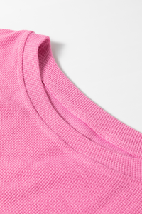 Exposed Seam Contrast Long Sleeve Sweatshirt Trandify Deal