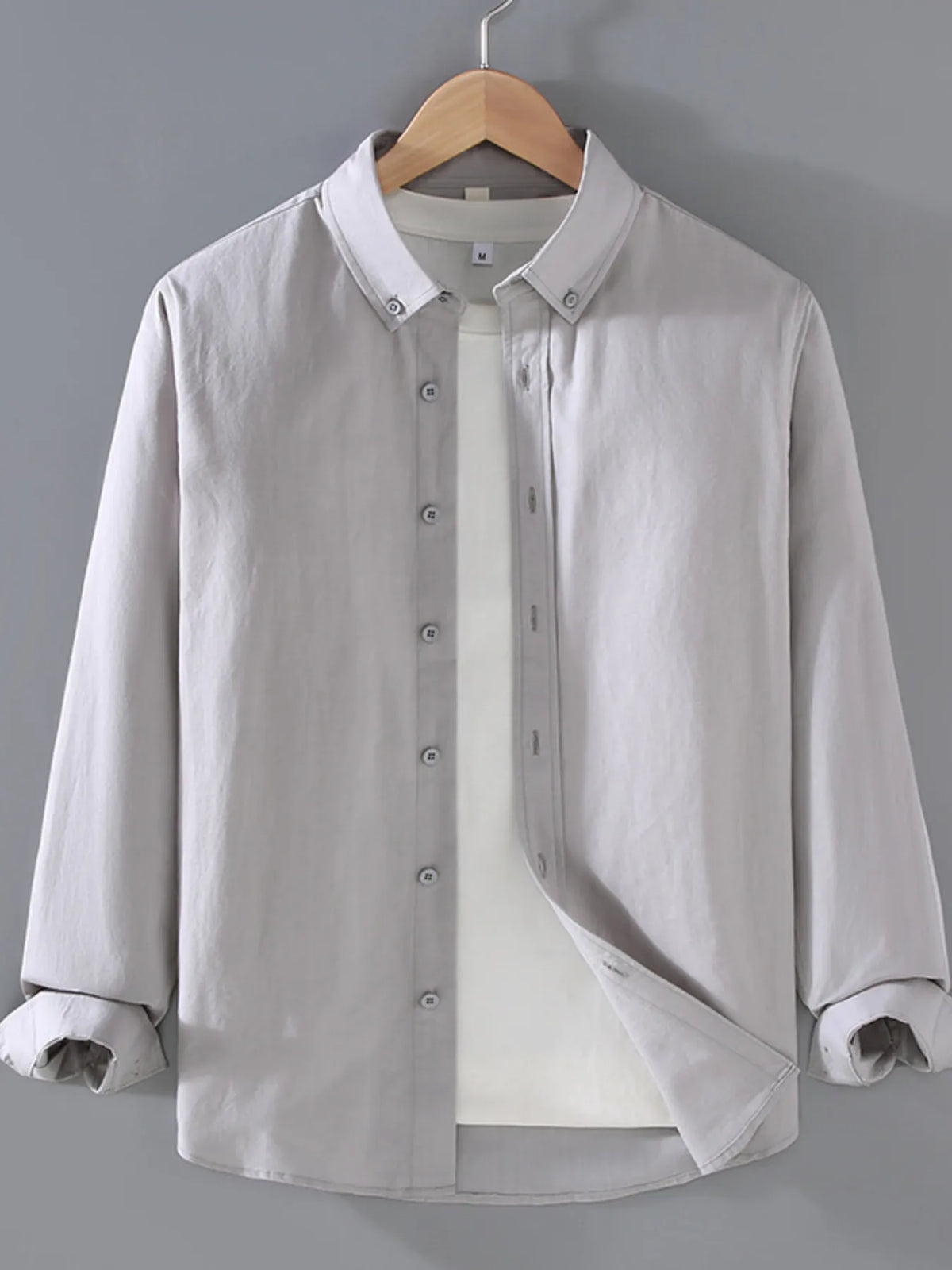 Big & Tall Men’s Dress Shirt – Relaxed Fit Button-Down for Office & Casual