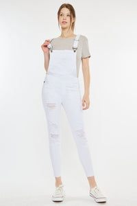 Women's Fashion Distressed Overalls – Kancan Denim Style