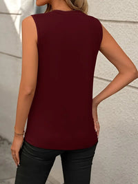 Round Neck Sleeveless Tank Trandify deal