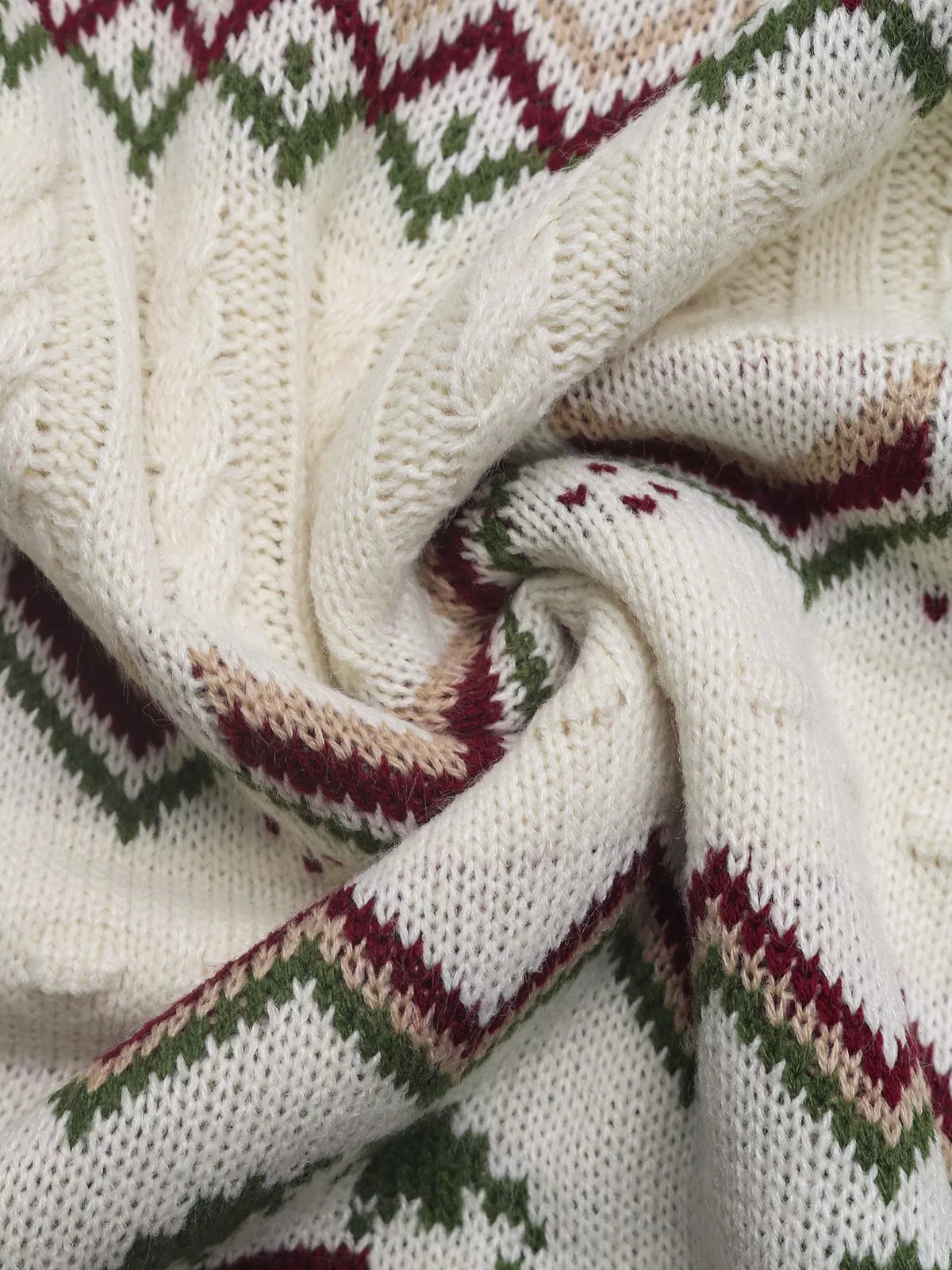 Chunky Cable Knit Turtleneck Sweater for Women