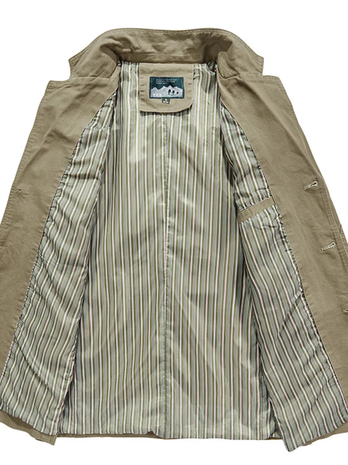 Plus Size Cotton Blazer for Men | Classic Fit Lapel Collar