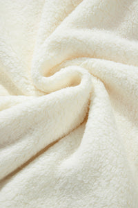 HOWDY Patched Round Neck Sherpa Sweatshirt Trandify Deal