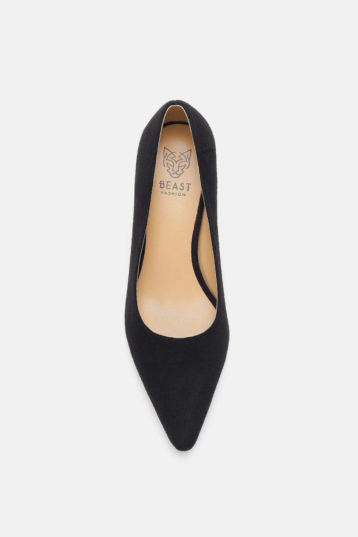 Beast Fashion Faux Suede Point Toe Pumps Trandify Deal